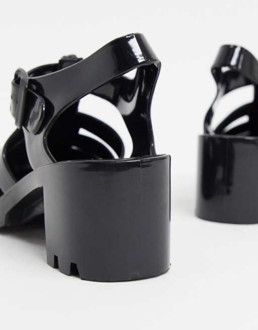 London Rebel - Scarpe in gomma con tacco, 3 di 4