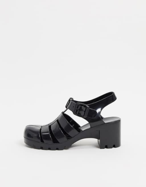 London Rebel - Scarpe in gomma con tacco, 4 di 4