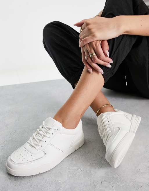 London Rebel - Sneakers met dikke zool in wit