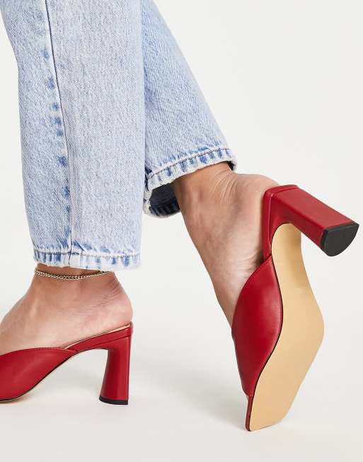 Mules rouge new arrivals