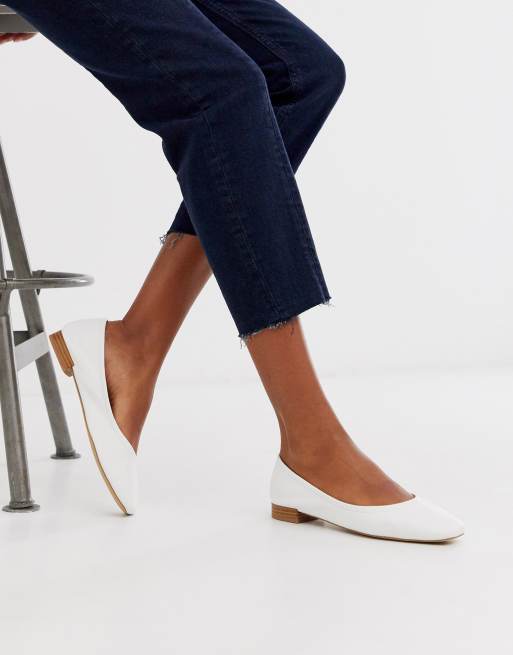 ballerina square toe flats