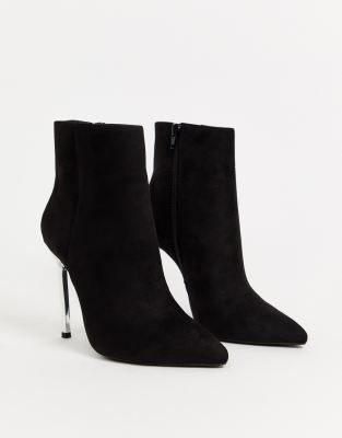 london rebel stiletto ankle boots
