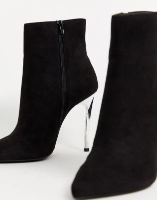london rebel stiletto ankle boots