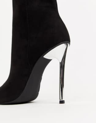 london rebel stiletto ankle boots