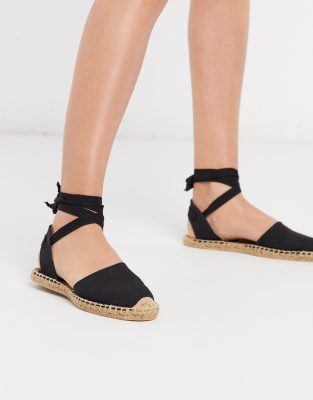 flat tie espadrilles