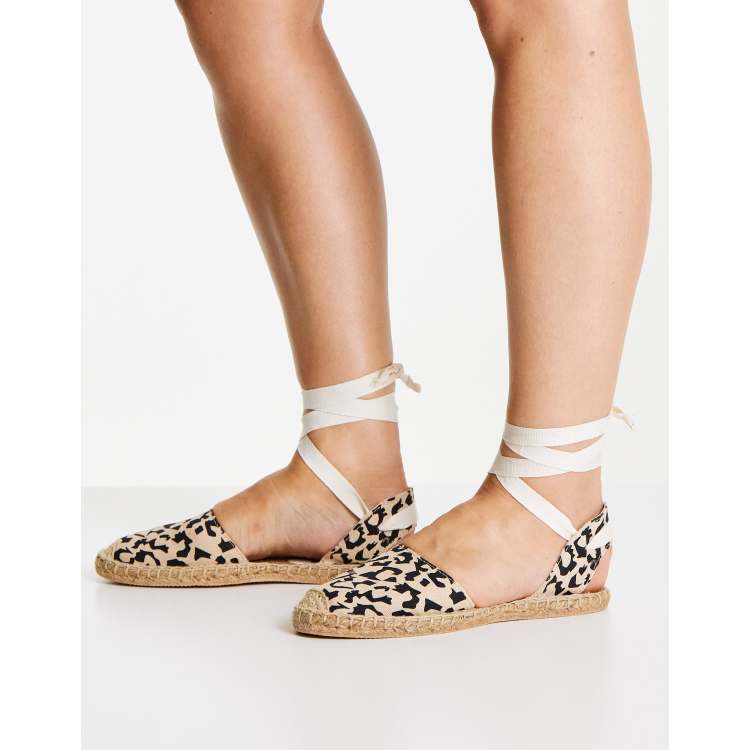 Asos hot sale leopard espadrilles