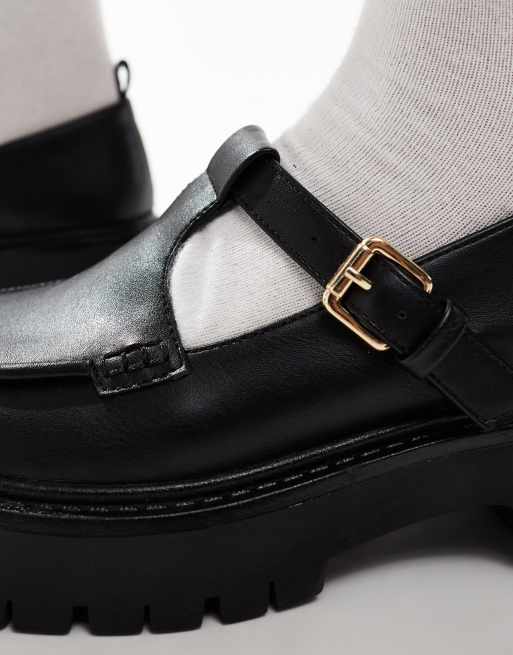 London Rebel Tilly chunky mary janes in black , 2 of 4