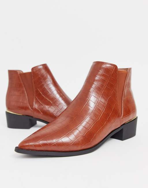 croc tan boots
