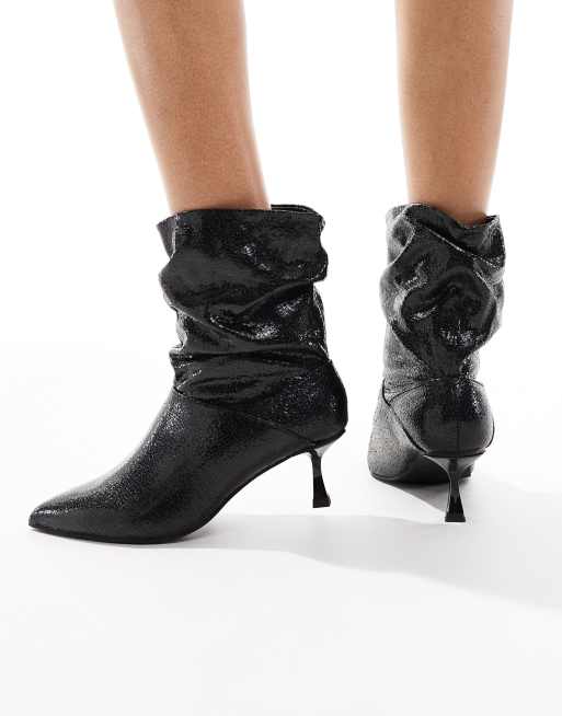 Raid phillipa black pointed sock ankle boots best sale