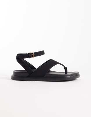  Anya thong sandals with ankle strap and buckle detail  micro