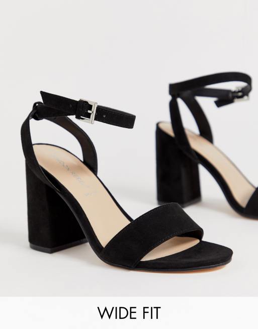 London rebel barely there block hot sale heel sandal