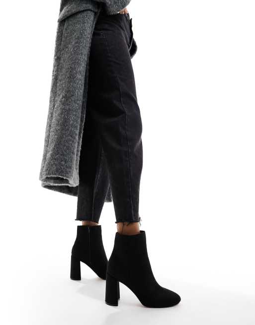 london rebel block heel ankle boots