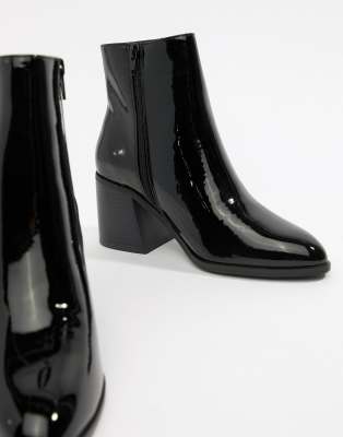 wide fit block heel ankle boots