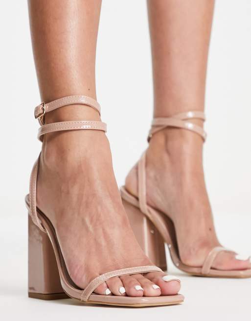 Beige store patent sandals