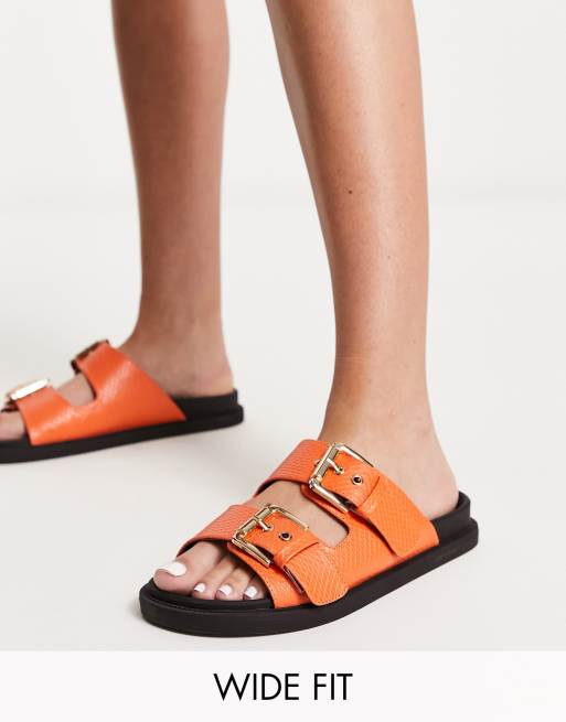 Footbed sliders hot sale