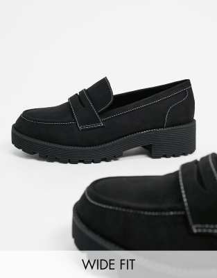 wide fit chunky loafers