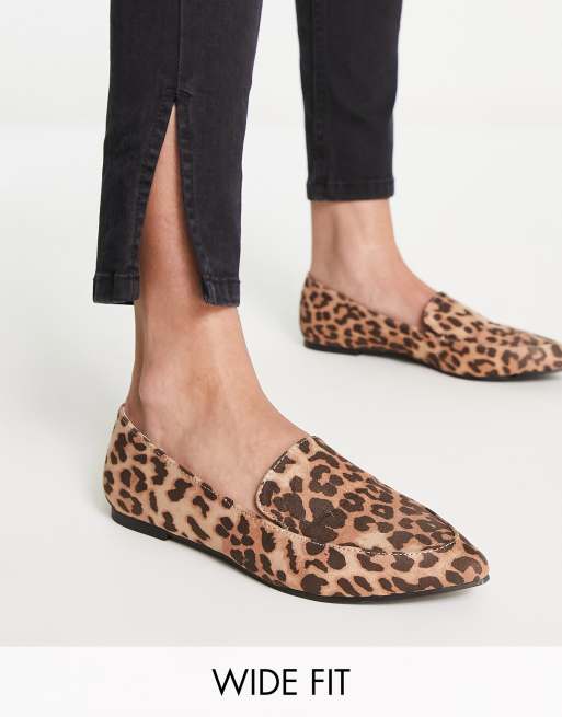 Women's leopard sales loafers