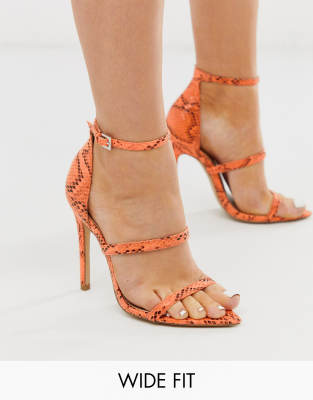 orange snake heels