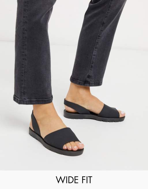 london rebel flat jelly shoes