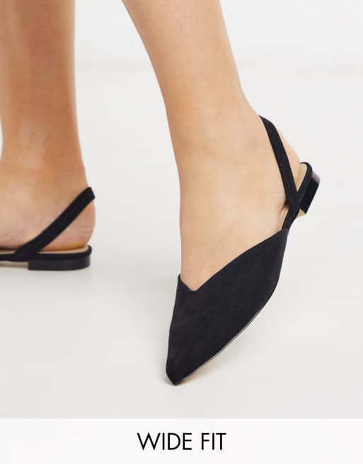 wide fit mules flat