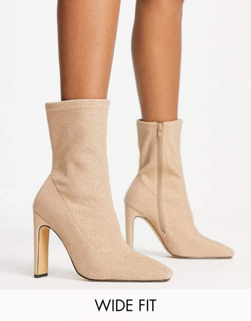 Nude sock hot sale heels