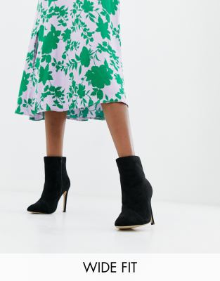 tea dress with ankle boots