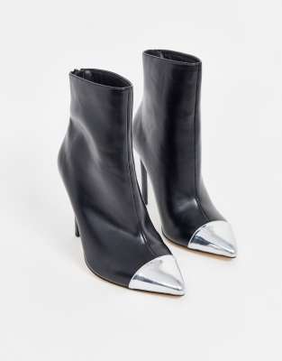 silver toe boots