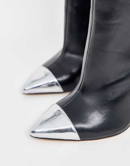 Silver toe hot sale cap boots