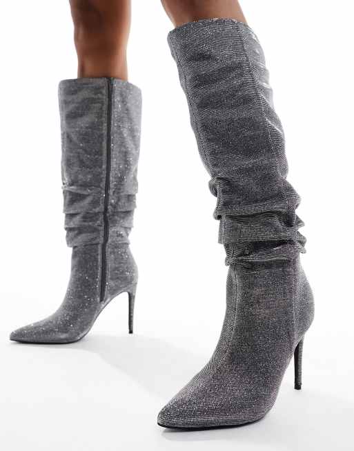 Payless silver boots hot sale
