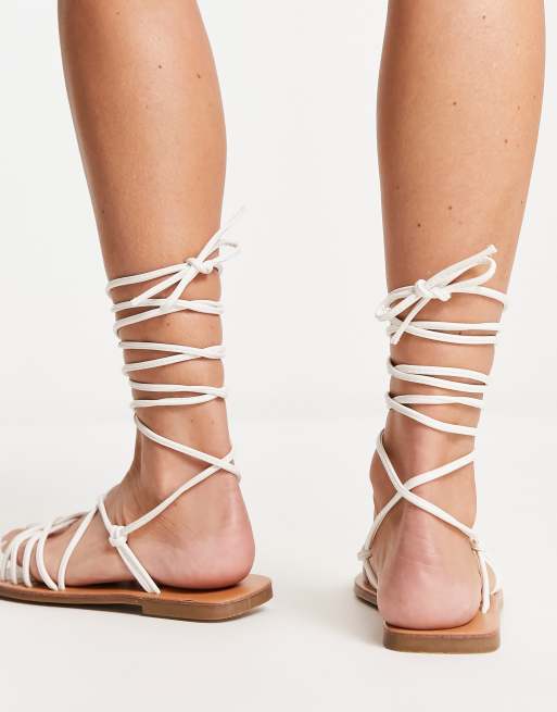 Lace up sandals hot sale wide fit