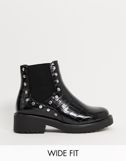 Studded store chunky boots