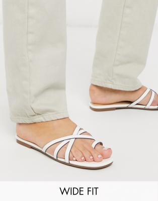 wide fit mule sandals