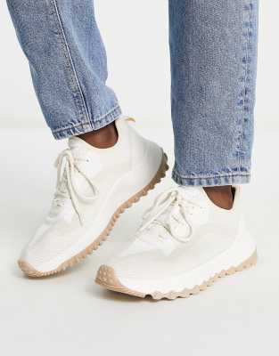 ecru chunky trainers