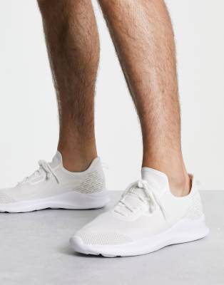 London Rebel X knitted runner sneakers in white | ASOS