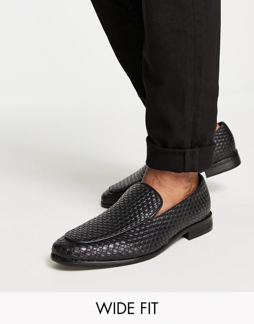  London Rebel X Wide Fit - Mocassins en similicuir - Noir