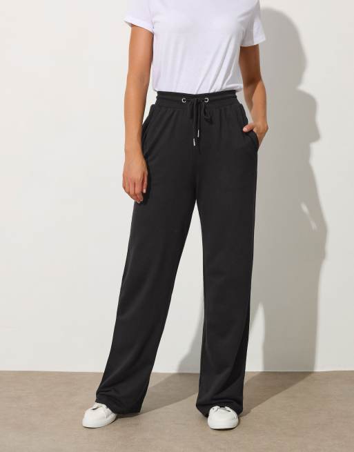 Long Tall Sally 2 pack wide leg joggers in black, 3 of 4