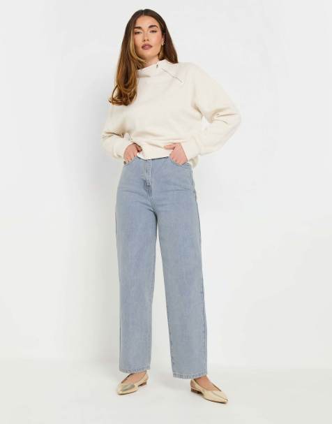 Long Tall Sally Barrel leg jeans in blue - view 1
