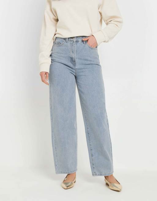 Long Tall Sally Barrel leg jeans in blue, 2 of 4