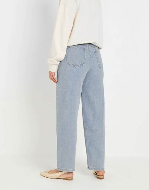 Long Tall Sally Barrel leg jeans in blue, 3 of 4