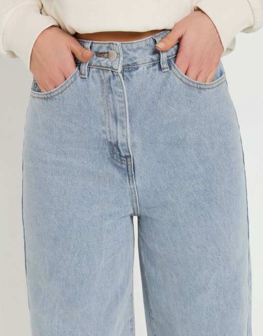Long Tall Sally Barrel leg jeans in blue, 4 of 4