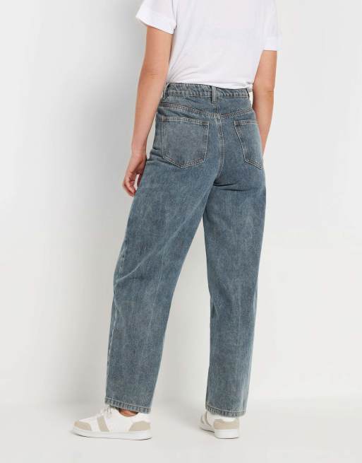 Long Tall Sally Barrel leg jeans in blue, 3 of 4