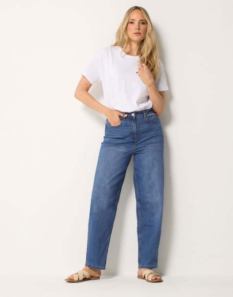 Long Tall Sally Barrel leg jeans in blue - view 1