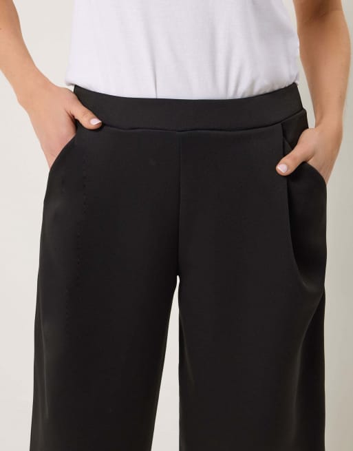 Long Tall Sally Barrel leg trousers in black, 4 of 4