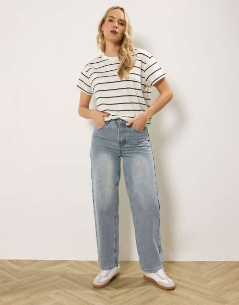 Long Tall Sally Carrot leg jeans in blue - view 1
