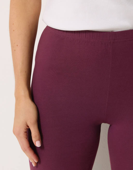 Long Tall Sally Cotton stretch leggings in red, 4 of 4