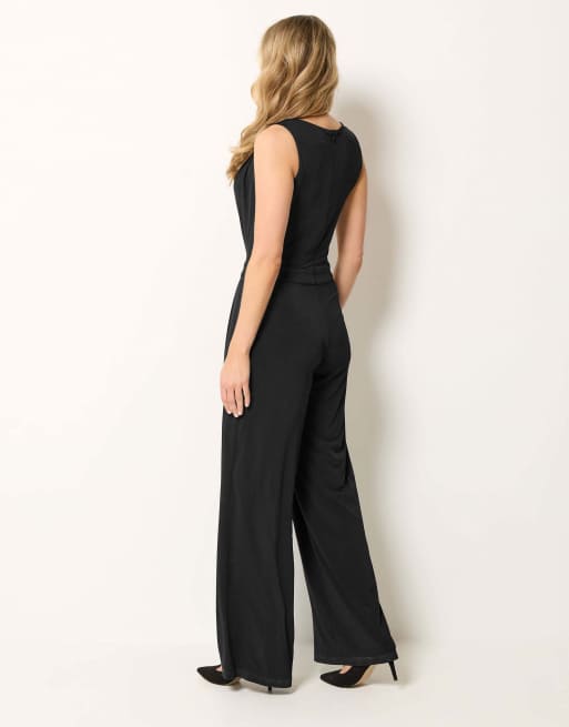 Long Tall Sally Cowl neck jumpsuit in black, 3 of 4