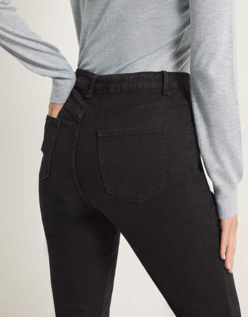Long Tall Sally Denim flare jeans in black, 4 of 4