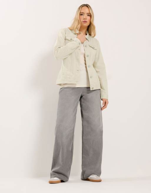 Long Tall Sally Denim jacket in ivory, 2 of 4