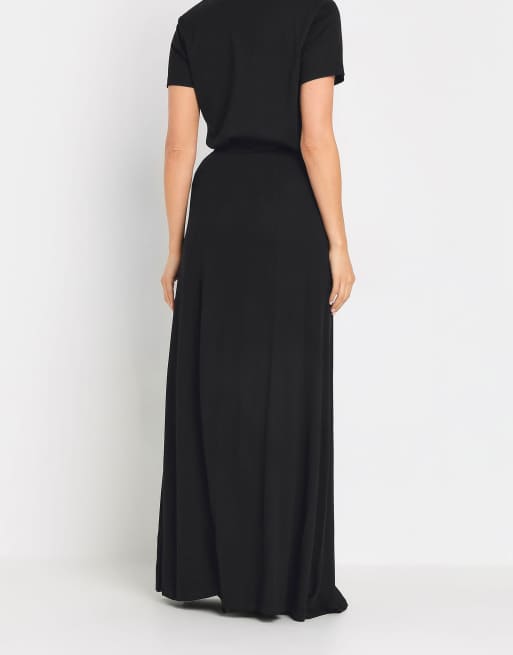 Long Tall Sally Fit & flare maxi skirt in black, 2 of 4