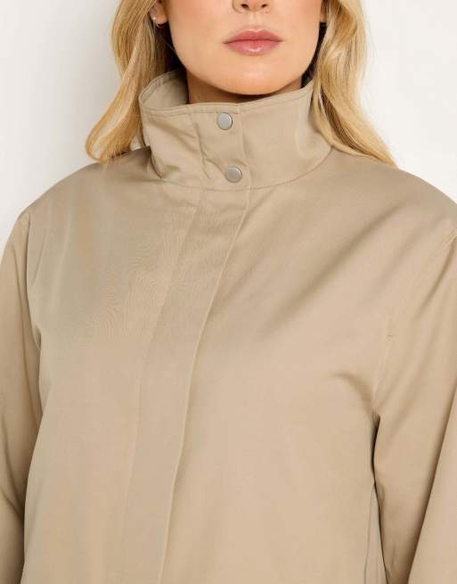Long Tall Sally Funnel neck jacket in natural, 3 of 4